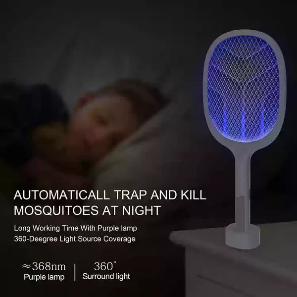 2-in-1 Rechargeable Insect Killer Racket & Lamp