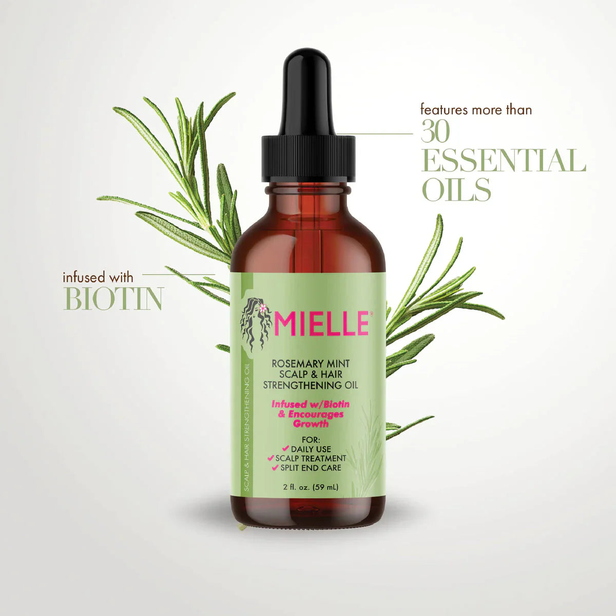 Mielle Organics Rosemary Mint Scalp and Hair Strengthening Oil - 59ml